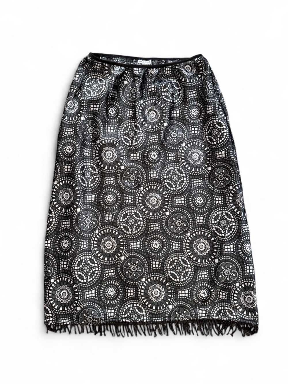 Vintage Y2K Wet Seal Beaded Midi Skirt | Grunge Boho Fairycore 2000s
